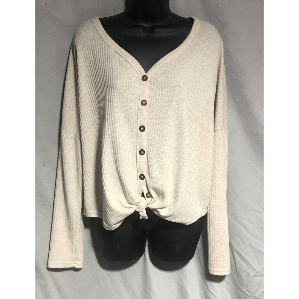 Cream Top - Blouse - Sz Medium